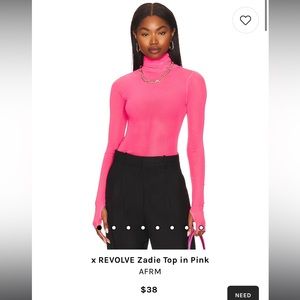 x REVOLVE Zadie Top in Pink by AFRM size medium